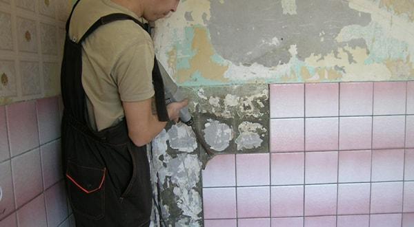 цены на демонтажные работы в Краснодар, демонтаж плитки