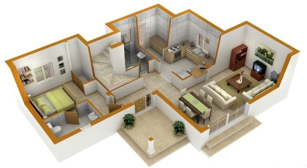 дизайн интерьера 3d в Краснодаре, дизайн проект квартиры с 3Д визуализацией